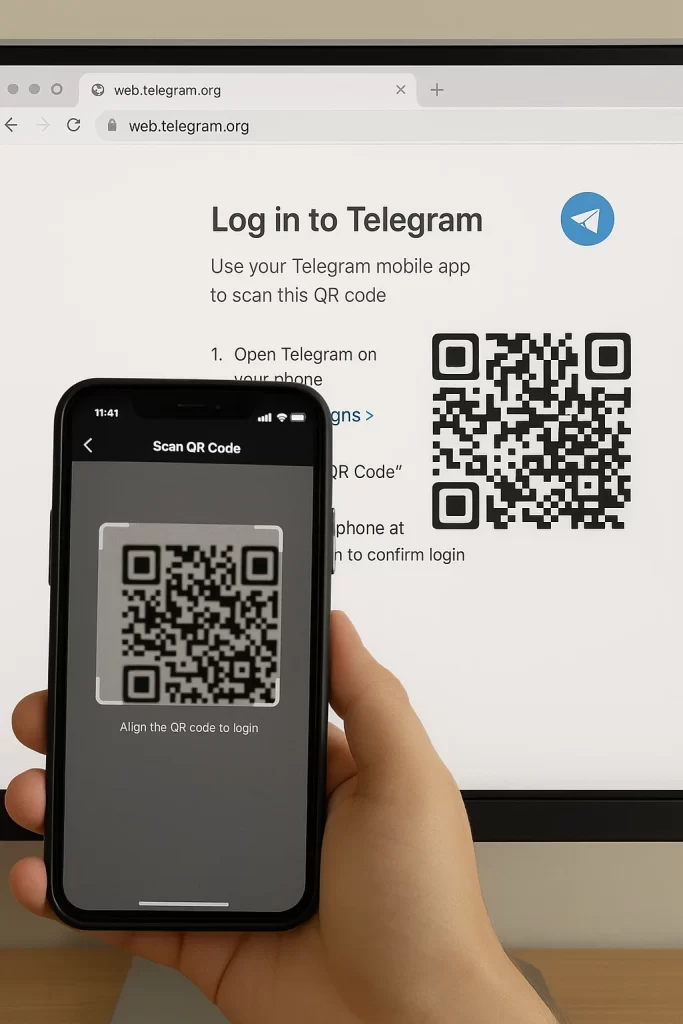 Telegram扫码登陆