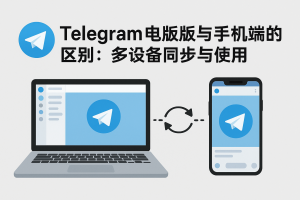 Telegram desktop illustration